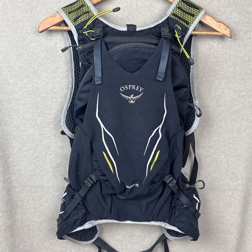 Osprey Duro 15 S/M Hydration Pack Trail Running Vest Dark Blue (No Bladder)